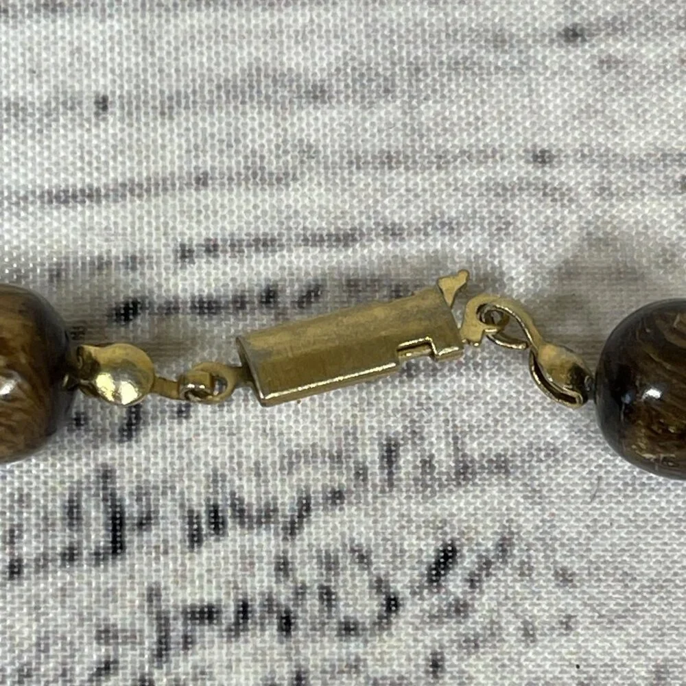 Crew Neck Wood Necklace